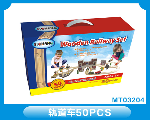 Wooden railway set MT03204